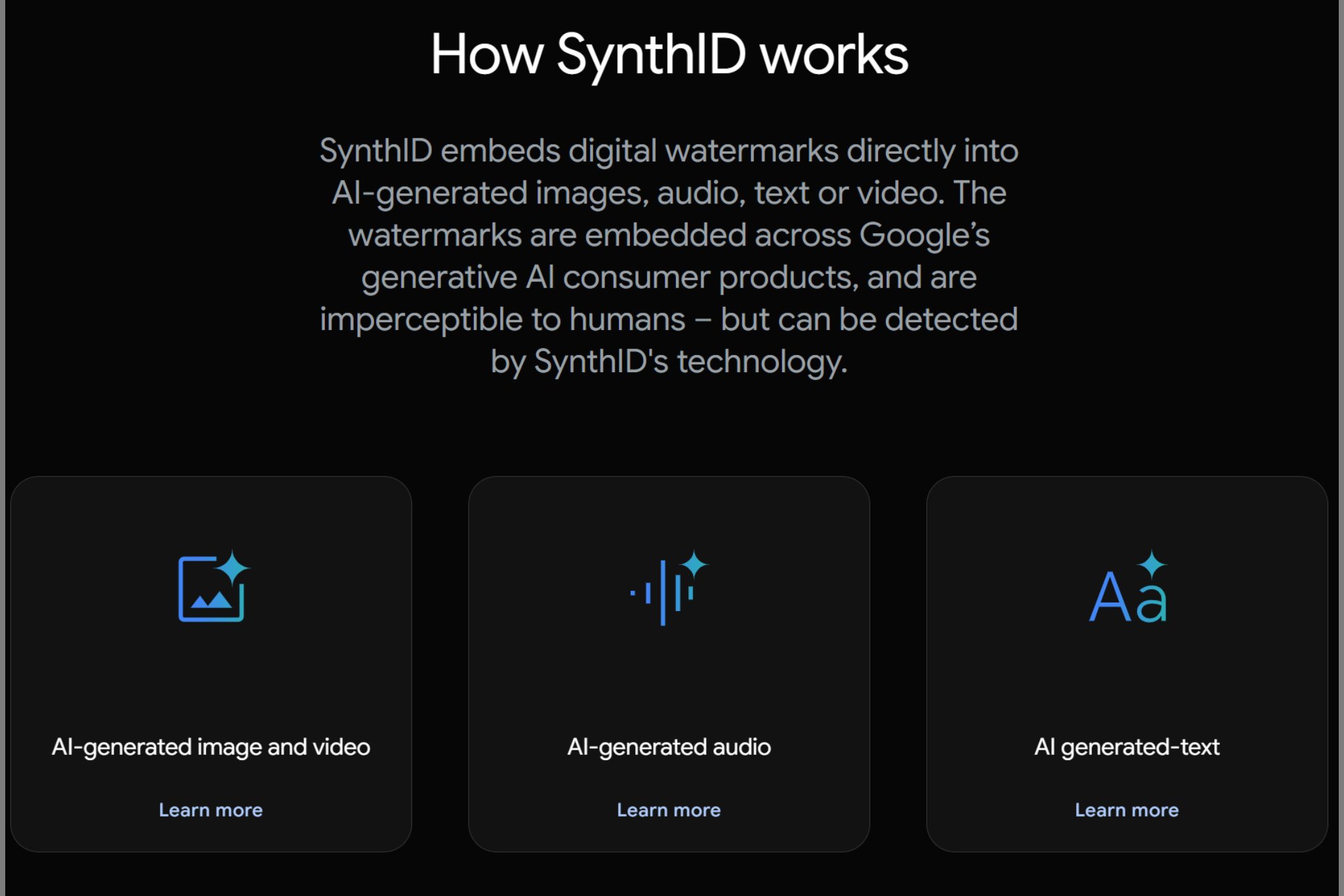 SynthID：How it works