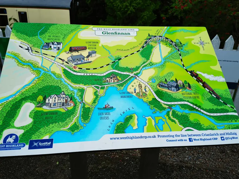 Glenfinnan 导览地图
