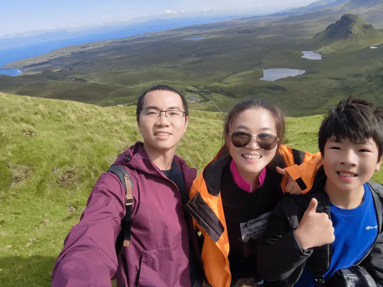 Quiraing 山坡家庭合影